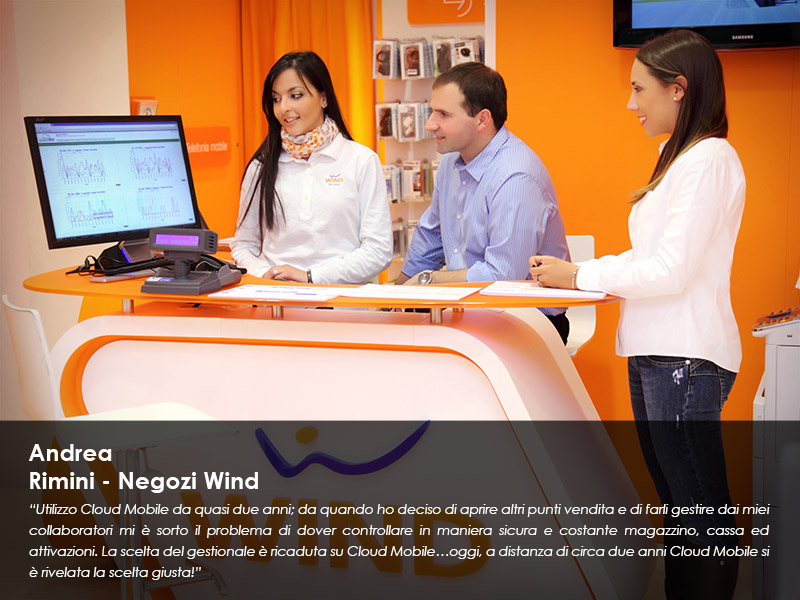 software gestionale negozio telefonia wind infostrada